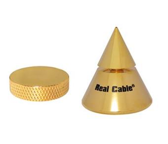 REAL CABLE - C660 AG - Cônes de découplage or x4 - 1